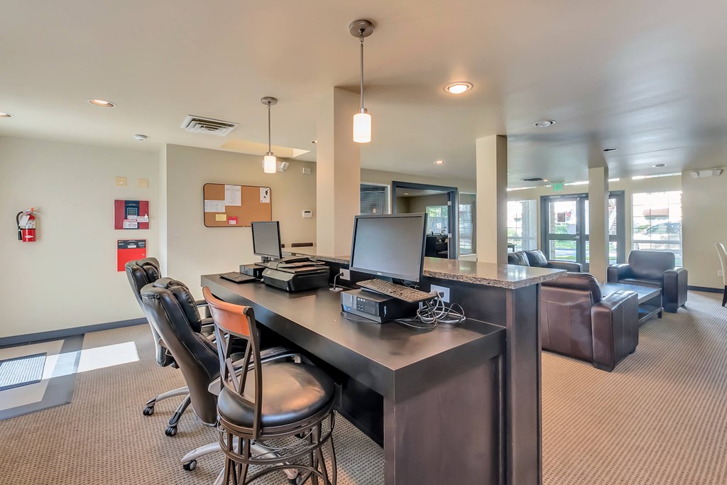 Courtside Apartments clubhouse