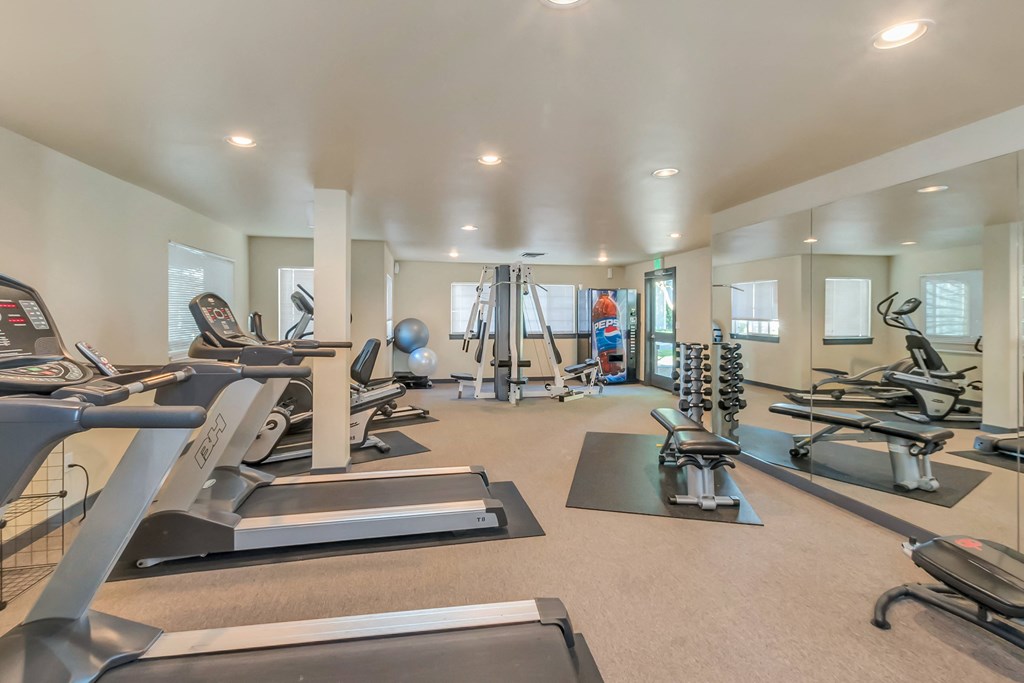 Courtside Apartments fitness center