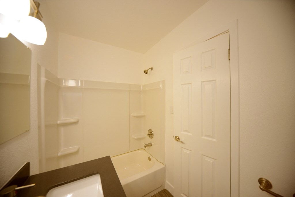 Atrium Court bathroom shower