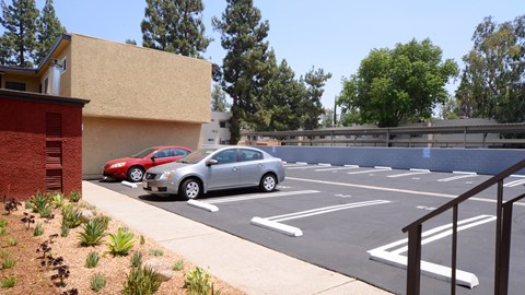 20830 Vintage Apartments back parking lot area