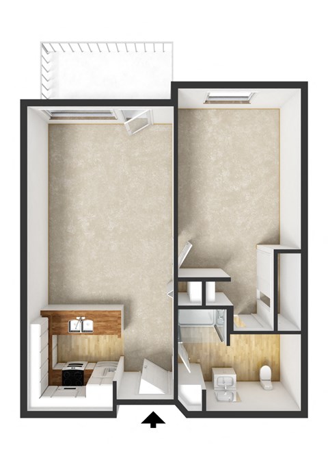Brandenwood_SmallOneBedroom_3DFloorplan(1)