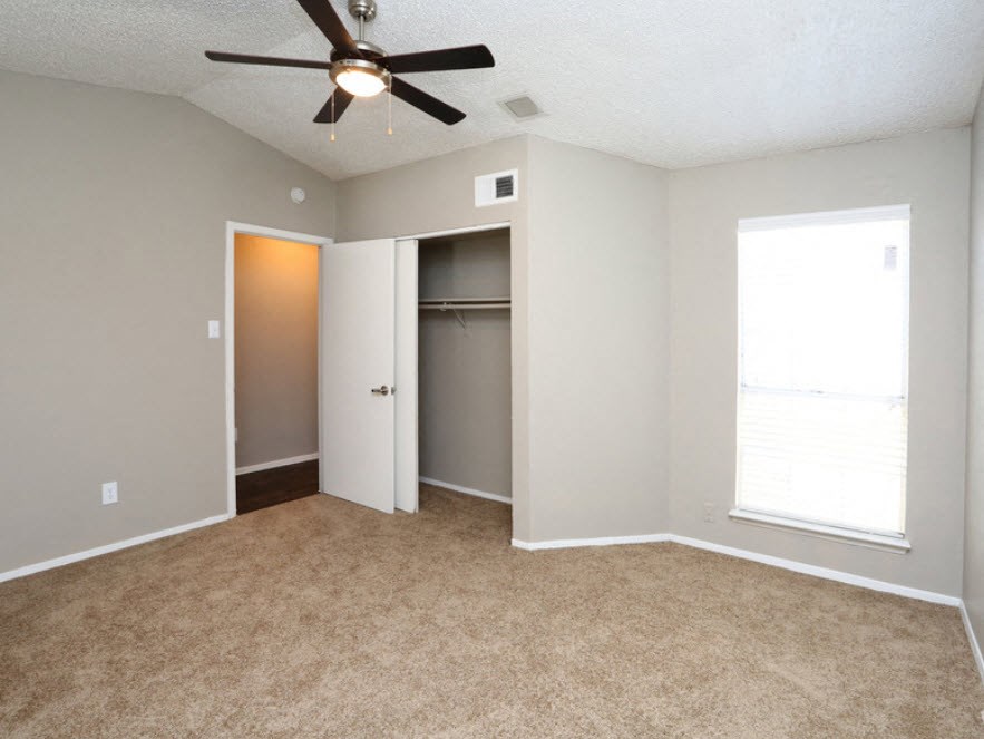 Brownstone Townhomes bedroom with closet