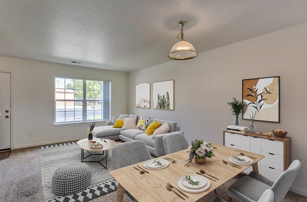 Bull Run staged dining area