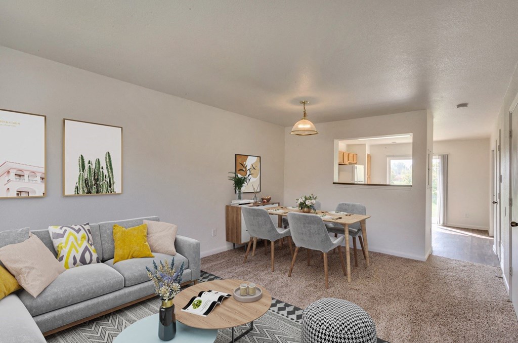 Bull Run staged living room