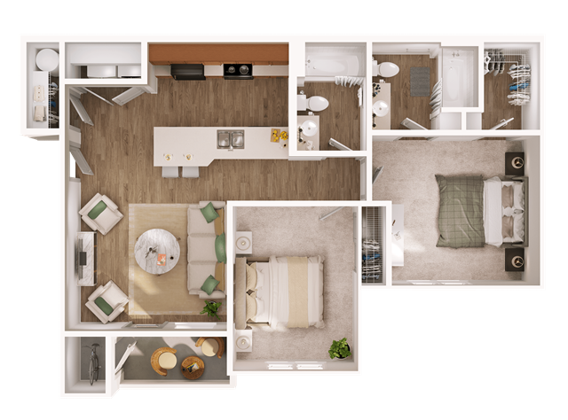 1-bedroom apartment at Copper Platte Apartments in Greeley, CO