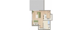 1425 on 6th Studio Floorplan