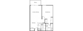 The Plaza at Sherman Oaks 1Bed 1Bath Floor Plans