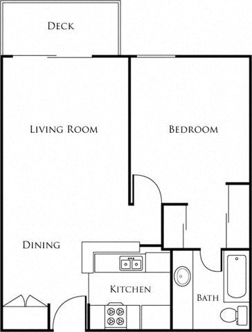 The Plaza at Sherman Oaks 1Bed 1Bath Floor Plans