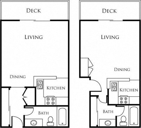 The Plaza at Sherman Oaks Studio Floor Plan