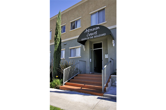Atrium Court exterior building front entrance