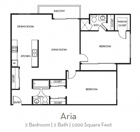 CanyonDriveManor_2Bed2BathAriaFloorplan_1000SqFt