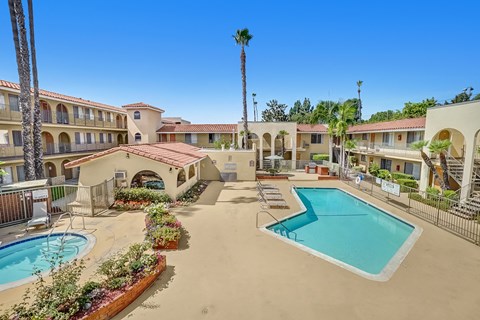 Capistrano Gardens Pool and Spa Area