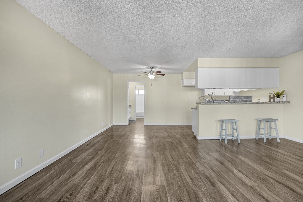 Capistrano Gardens unit 47 living room and dining room area