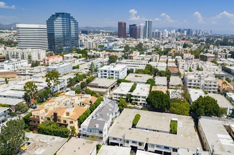 Carmelina Lofts aerial view