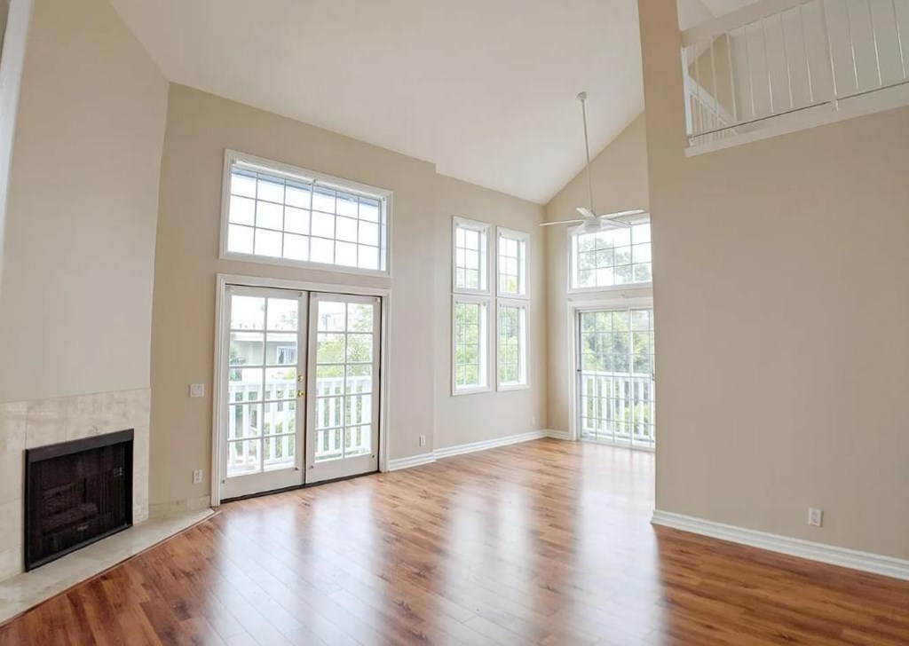 Carmelina Lofts unit 201 high ceiling