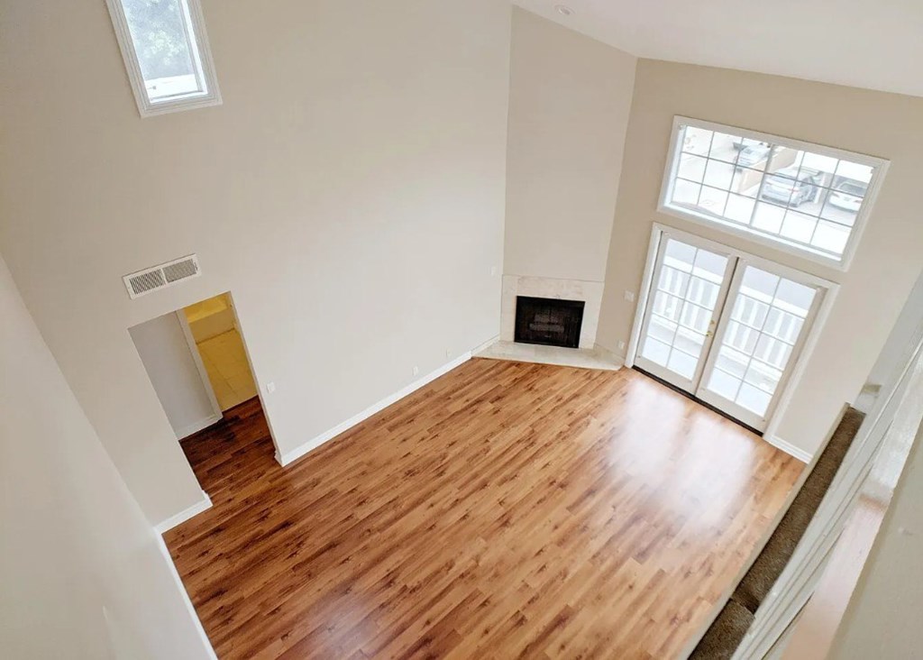 Carmelina Lofts unit 201 loft view of living area