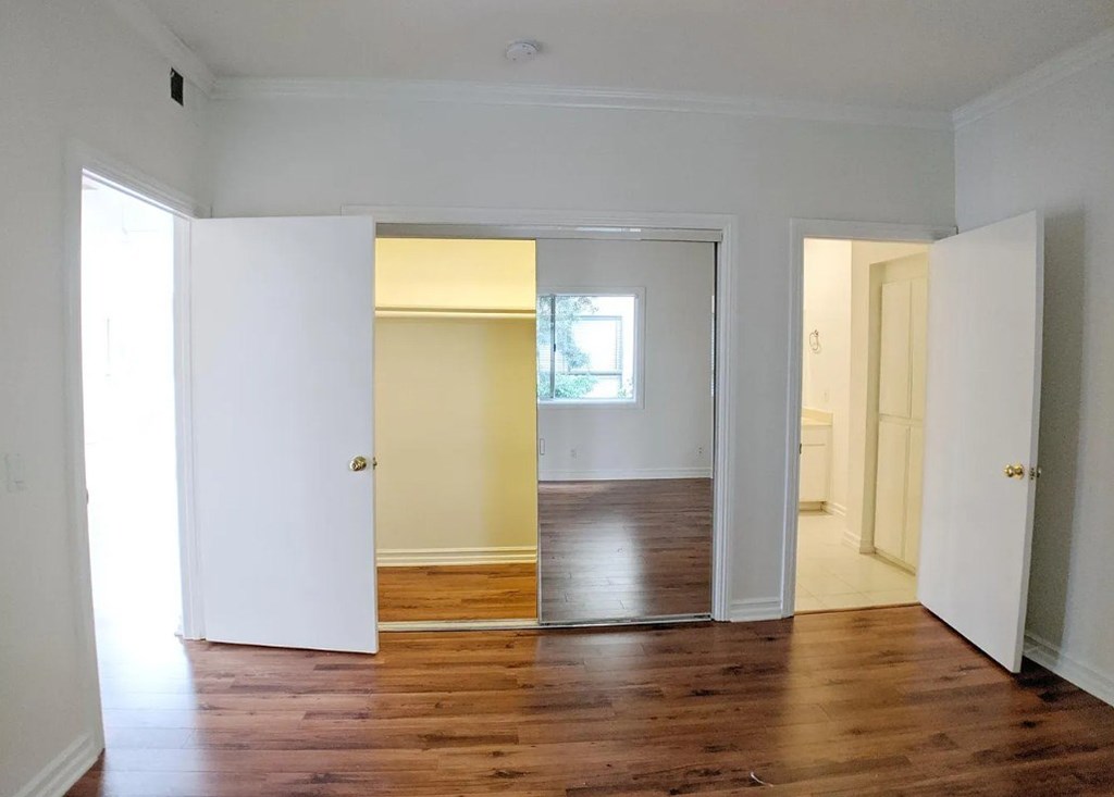 Carmelina Lofts unit 201 primary bedroom