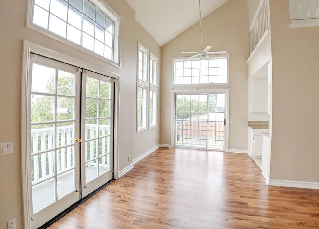 Carmelina Lofts unit 201 wood flooring