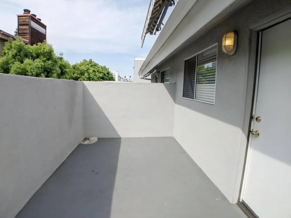 Carmelina Lofts unit 203 balcony