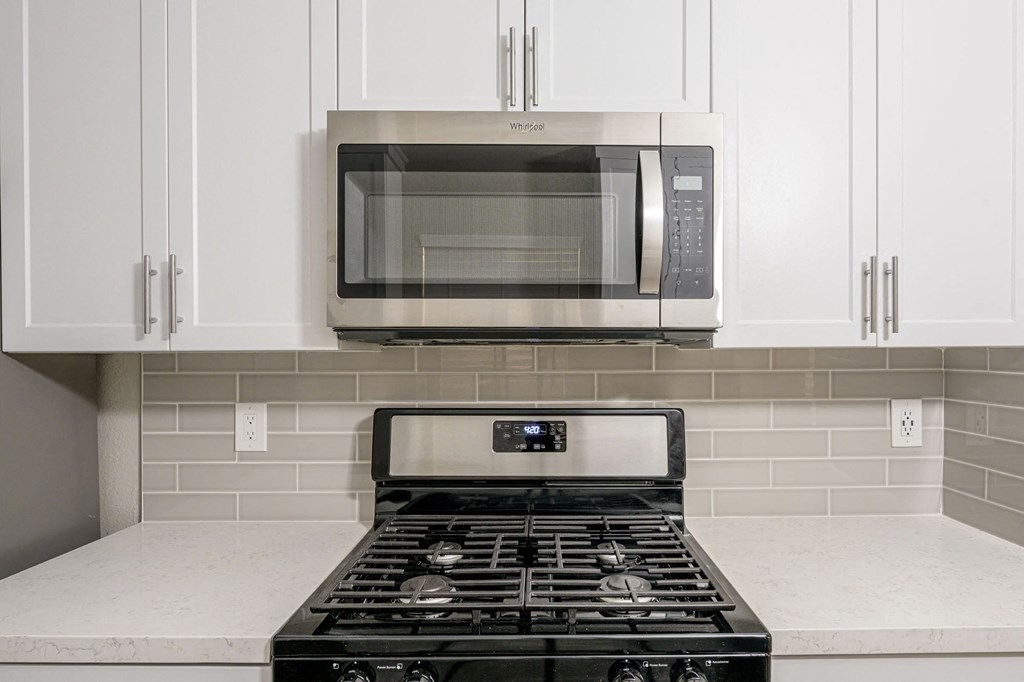 Renovated Kitchen Gas Range & Microwave
