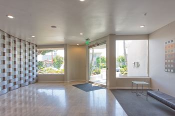 5015 Clinton Apartments main lobby front doors