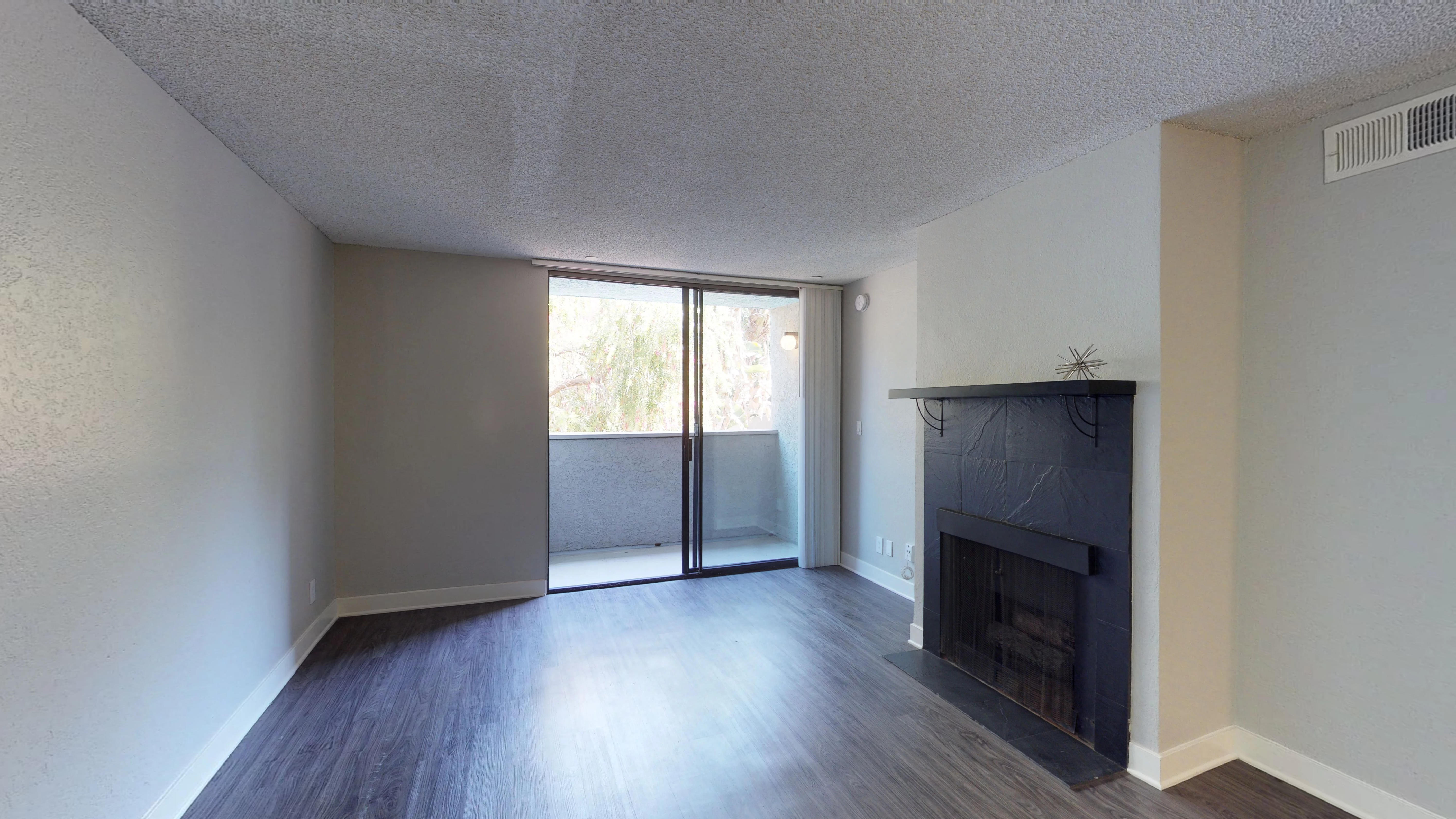 4250 Coldwater Canyon two bedroom model unfurnished with fireplace