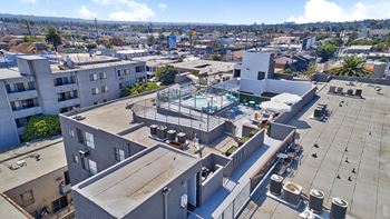 Indie Westside aerial view of building