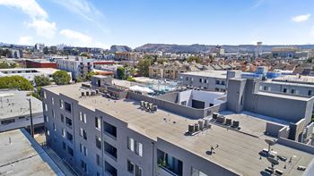 Indie Westside aerial view of building