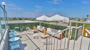 Indie Westside rooftop courtyard