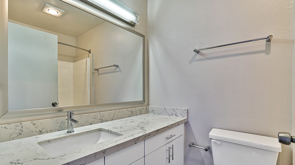 Indie Westside bathroom toilet and vanity