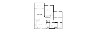 Desert Senior two bedroom floorplan