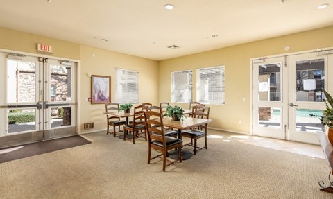 Desert Senior seating area