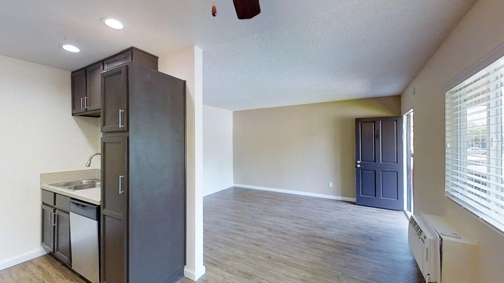20830 Vintage Apartments dining area kitchen view and living area