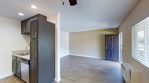 20830 Vintage Apartments dining area kitchen view and living area