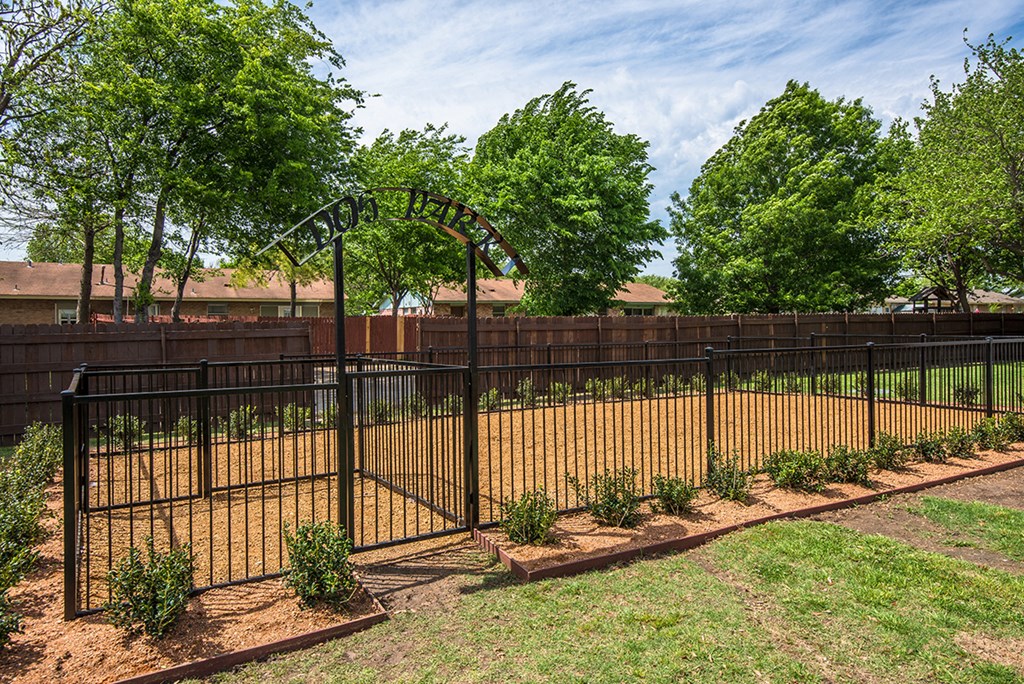El Castillo Apartments outdoor dog park gate