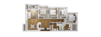 Copper Rose Four Bedroom Floorplan