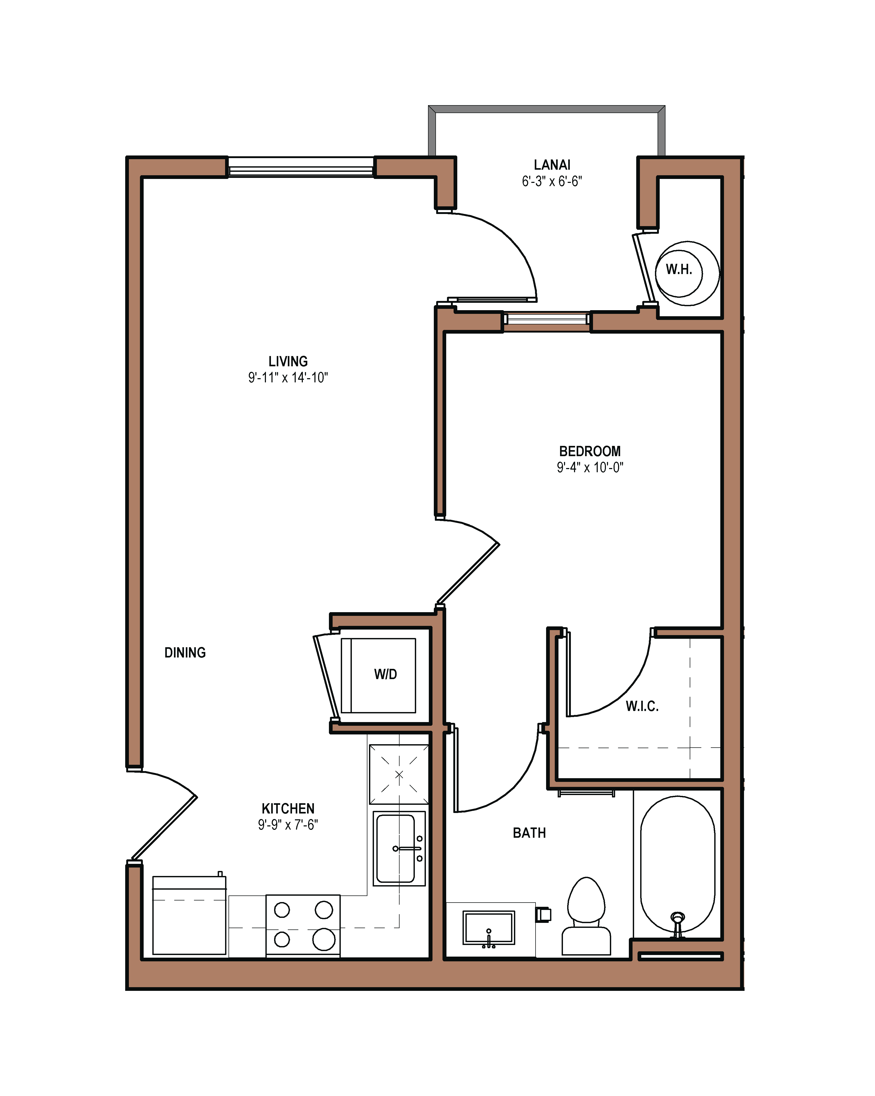 Floor Plans of The Element in Ewa Beach, HI