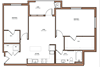 The Element West Oahu Apartments 2 Bedroom 1 Bathroom Floor plan The Element West Oahu Apartments 2 Bedroom 1 Bathroom Floor plan