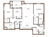 The Element West Oahu Apartments 3 Bedroom 2 Bathroom Floor plan The Element West Oahu Apartments 3 Bedroom 2 Bathroom Floor plan