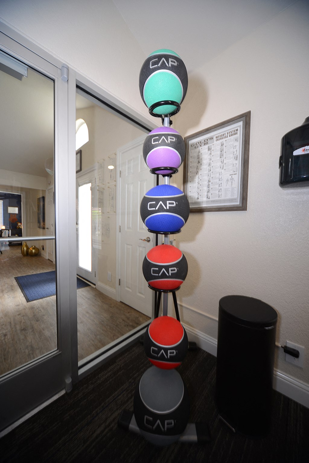 The Trellis at Lake Highlands fitness center storage