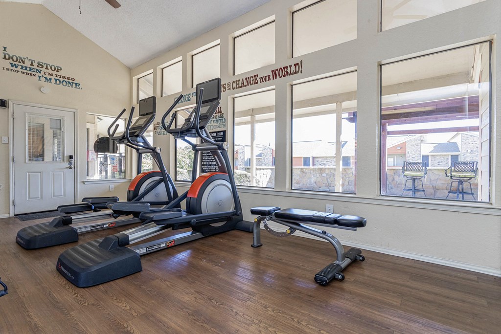 the preserve at ballantyne commons fitness room with exercise equipment