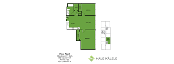 Hale Kalele Apartments Floorplan I