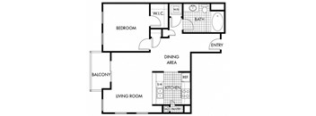 Mayfair Residences 1Bed 1Bath Floorplan H