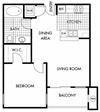 Mayfair Residences 1Bed 1Bath Floorplan J Mayfair Residences 1Bed 1Bath Floorplan J