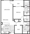 Horizons at Calabasas 1Bed 2Bath + Study Plan A Floorplan Horizons at Calabasas 1Bed 2Bath + Study Plan A Floorplan