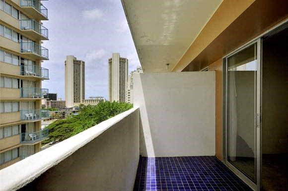 Waikiki Walina Apartments Balcony overlooking city during the day 