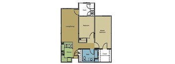 a drawing of a floor plan of a house