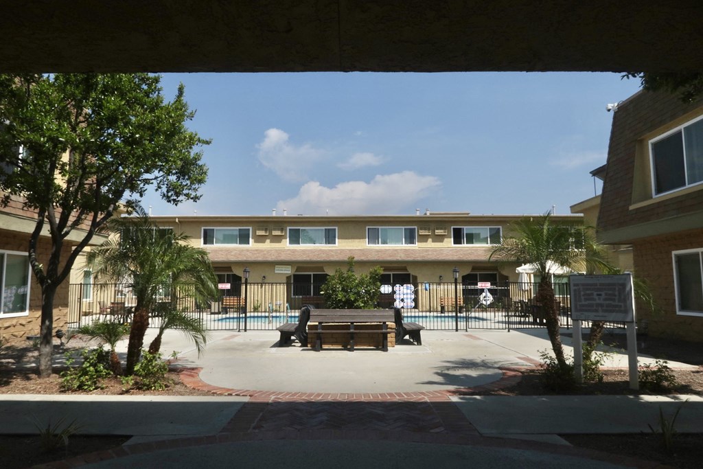 Heritage Park at Woodman courtyard