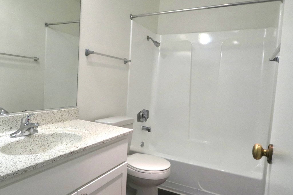 Heritage Park at Woodman studio- unit 228 bathroom