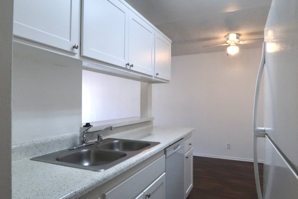 Heritage Park at Woodman- one bedroom unit 220 kitchen